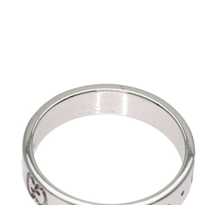 GUCCI Icon # 10 Ring K18 White Gold Ladies [Used]