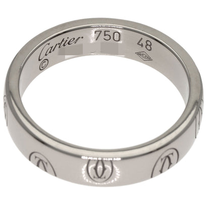 CARTIER Happy Birthday #48 Ring K18 White Gold Ladies [Used]