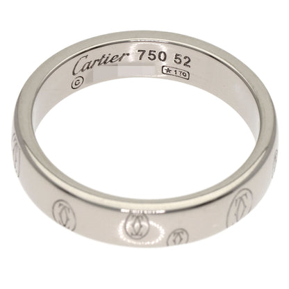 CARTIER Happy birthday # 52 Ring K18 White Gold Ladies [Used]