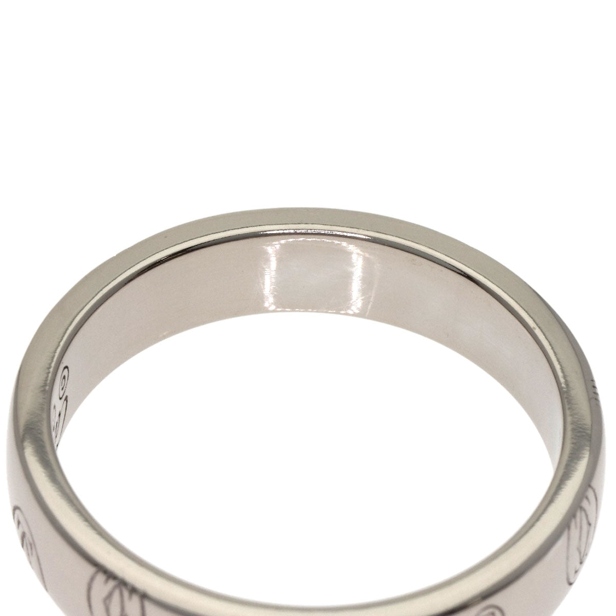 CARTIER Happy birthday # 52 Ring K18 White Gold Ladies [Used]
