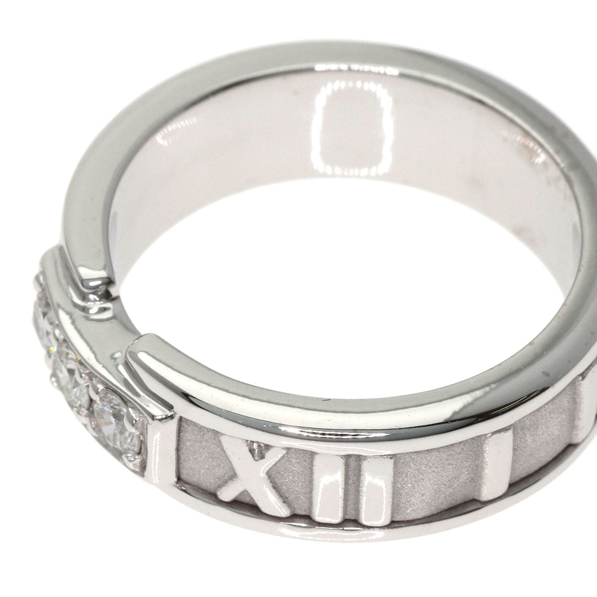 TIFFANY&Co. Atlas Diamond Ring K18 White Gold Ladies [Used]