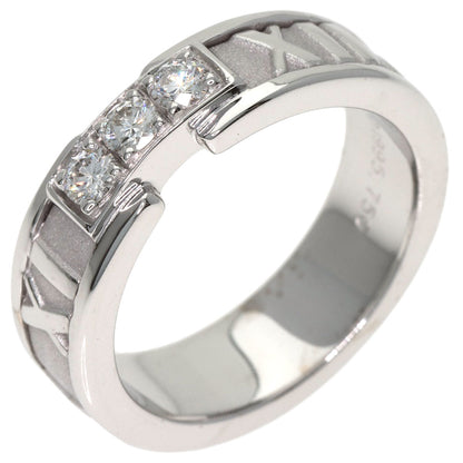 TIFFANY&Co. Atlas Diamond Ring K18 White Gold Ladies [Used]