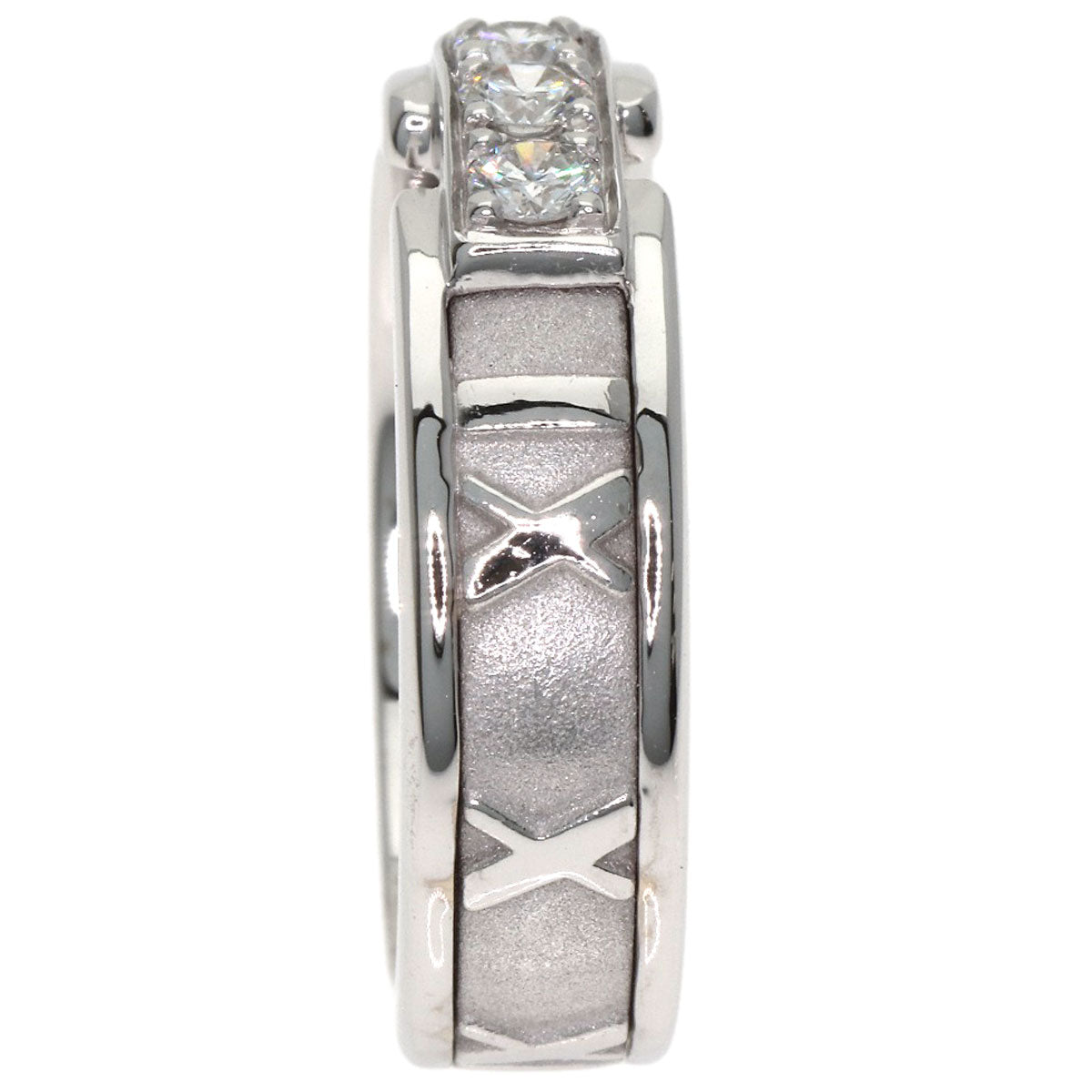 TIFFANY&Co. Atlas Diamond Ring K18 White Gold Ladies [Used]