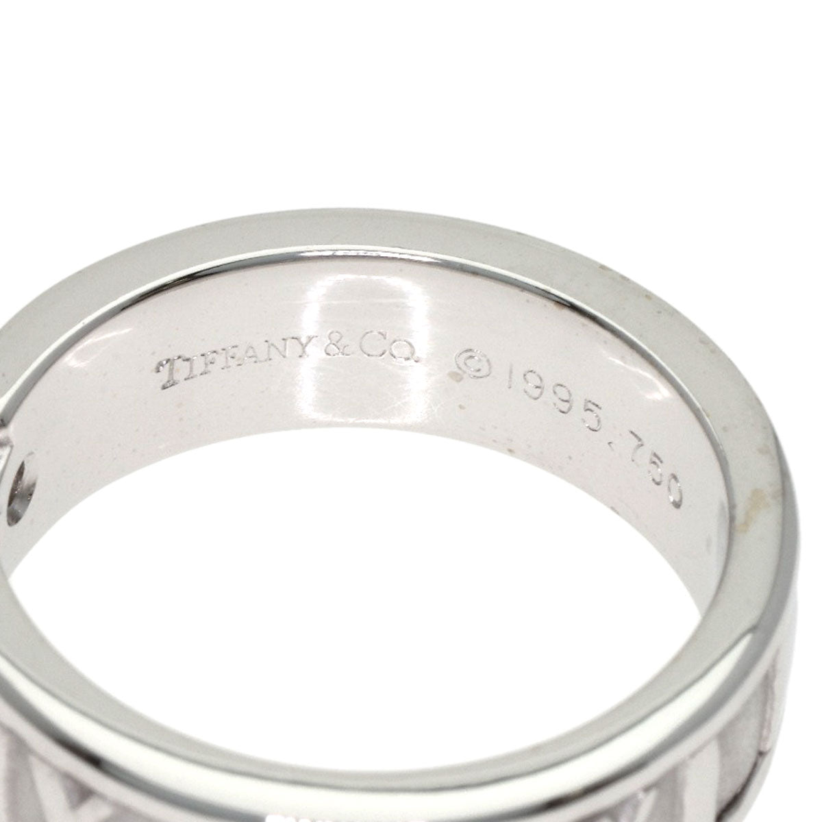 TIFFANY&Co. Atlas Diamond Ring K18 White Gold Ladies [Used]