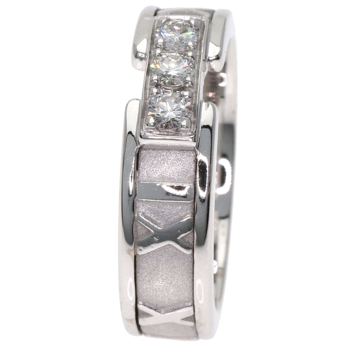 TIFFANY&Co. Atlas Diamond Ring K18 White Gold Ladies [Used]