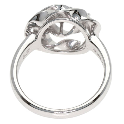 TASAKI Flower motif Diamond Ring K18 White Gold Ladies [Used]