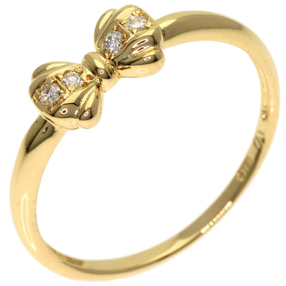VENDOME Ribbon Diamond Ring K18 Yellow Gold Ladies [Used]