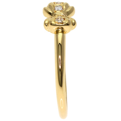 VENDOME Ribbon Diamond Ring K18 Yellow Gold Ladies [Used]