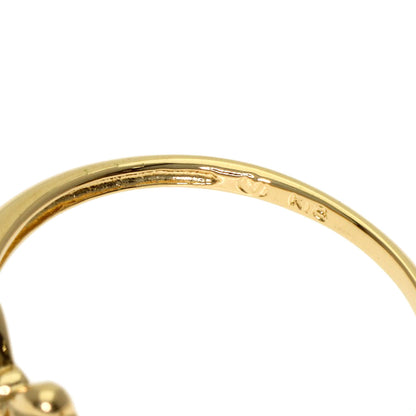 VENDOME Ribbon Diamond Ring K18 Yellow Gold Ladies [Used]