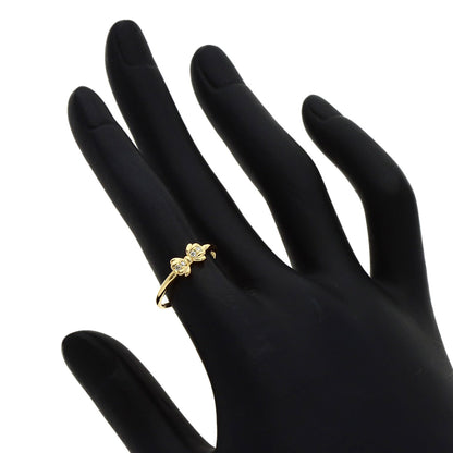 VENDOME Ribbon Diamond Ring K18 Yellow Gold Ladies [Used]