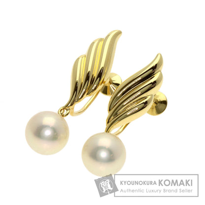 MIKIMOTO Pearl Pearl Earring K18 Yellow Gold Ladies [Used]
