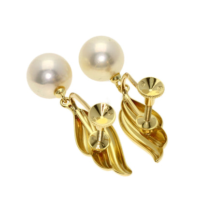 MIKIMOTO Pearl Pearl Earring K18 Yellow Gold Ladies [Used]