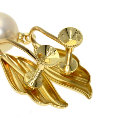 MIKIMOTO Pearl Pearl Earring K18 Yellow Gold Ladies [Used]