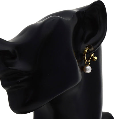 MIKIMOTO Pearl Pearl 2WAY Earring K18 Yellow Gold Ladies [Used]