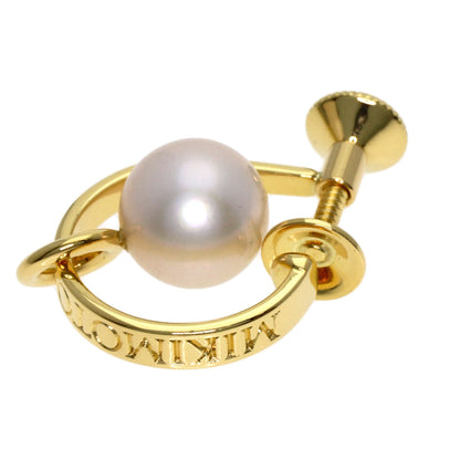 MIKIMOTO Pearl Pearl 2WAY Earring K18 Yellow Gold Ladies [Used]