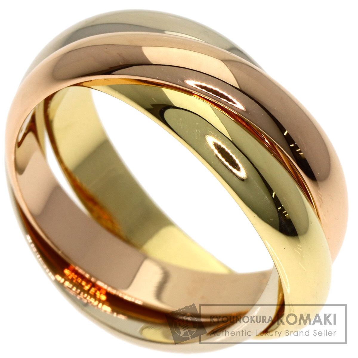 CARTIER Trinity #53 Ring K18 Yellow Gold K18 White GoldLadies [Used]