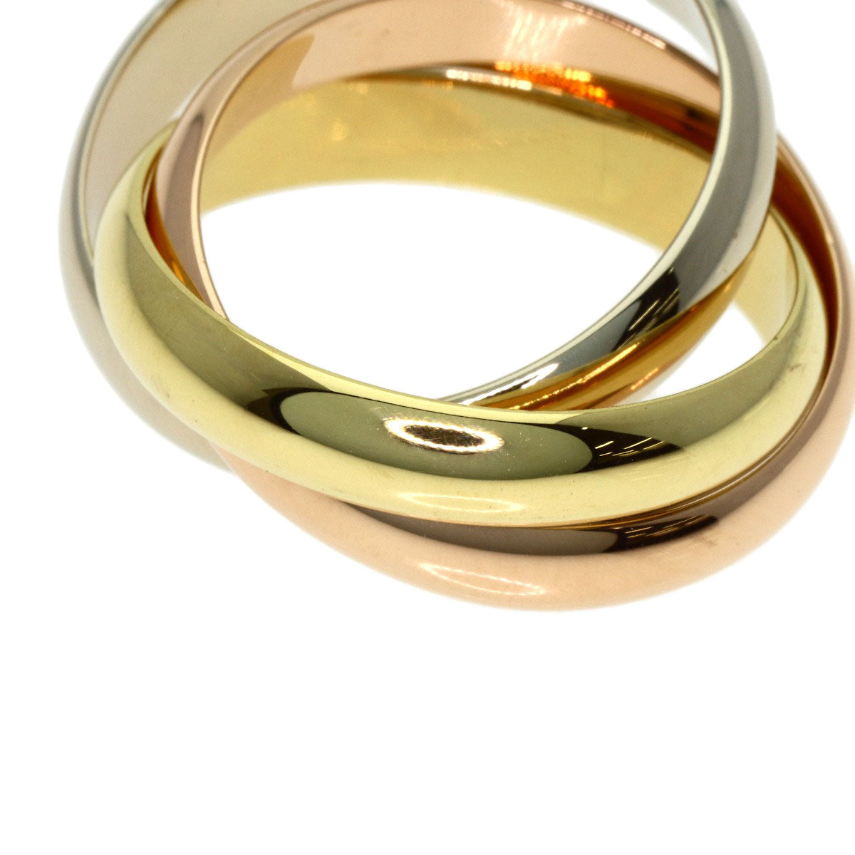 CARTIER Trinity #53 Ring K18 Yellow Gold K18 White GoldLadies [Used]