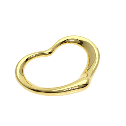 TIFFANY&Co. Open heart Pendant top K18 Yellow Gold Ladies [Used]