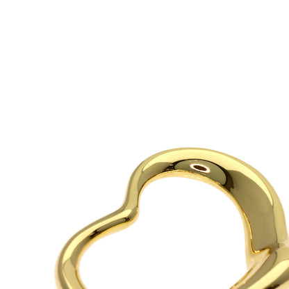 TIFFANY&Co. Open heart Pendant top K18 Yellow Gold Ladies [Used]