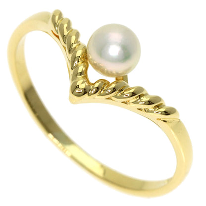 MIKIMOTO Pearl Pearl Ring K18 Yellow Gold Ladies [Used]