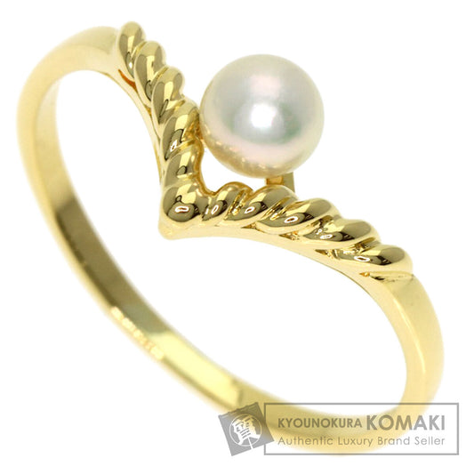 MIKIMOTO Pearl Pearl Ring K18 Yellow Gold Ladies [Used]