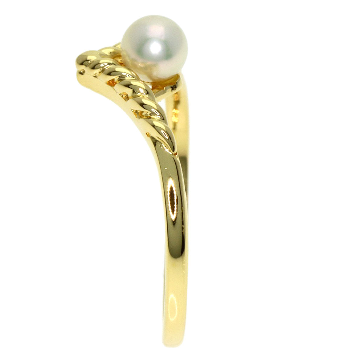 MIKIMOTO Pearl Pearl Ring K18 Yellow Gold Ladies [Used]