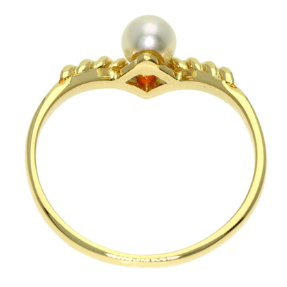 MIKIMOTO Pearl Pearl Ring K18 Yellow Gold Ladies [Used]