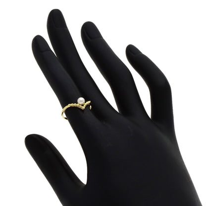 MIKIMOTO Pearl Pearl Ring K18 Yellow Gold Ladies [Used]