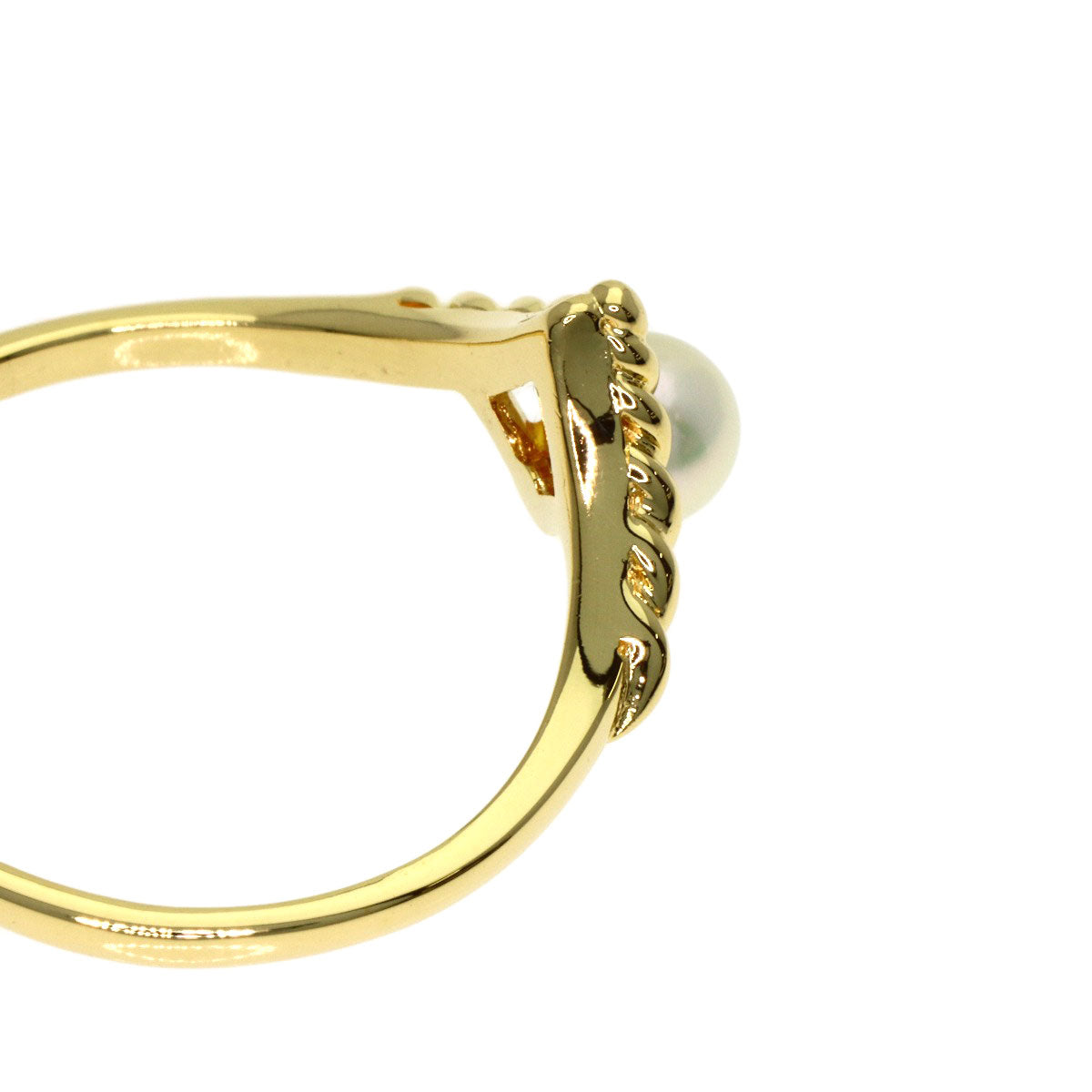 MIKIMOTO Pearl Pearl Ring K18 Yellow Gold Ladies [Used]