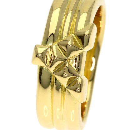 YVES SAINT LAURENT Y motif Ring K18 Yellow Gold Ladies [Used]