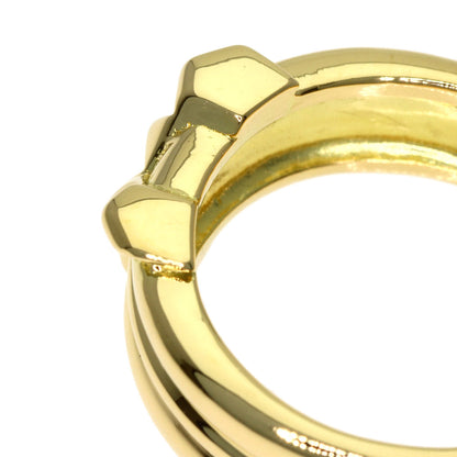 YVES SAINT LAURENT Y motif Ring K18 Yellow Gold Ladies [Used]