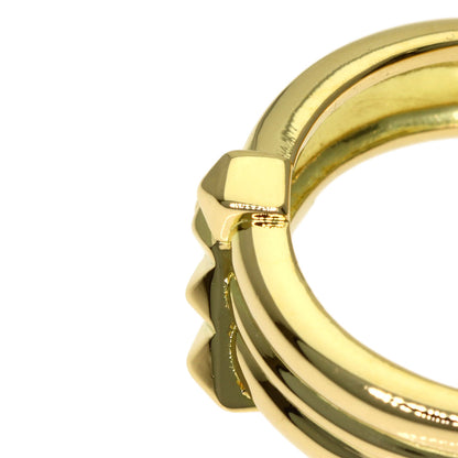 YVES SAINT LAURENT Y motif Ring K18 Yellow Gold Ladies [Used]