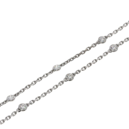 CARTIER Pearl Pearl Diamond Necklace K18 White Gold Ladies [Used]