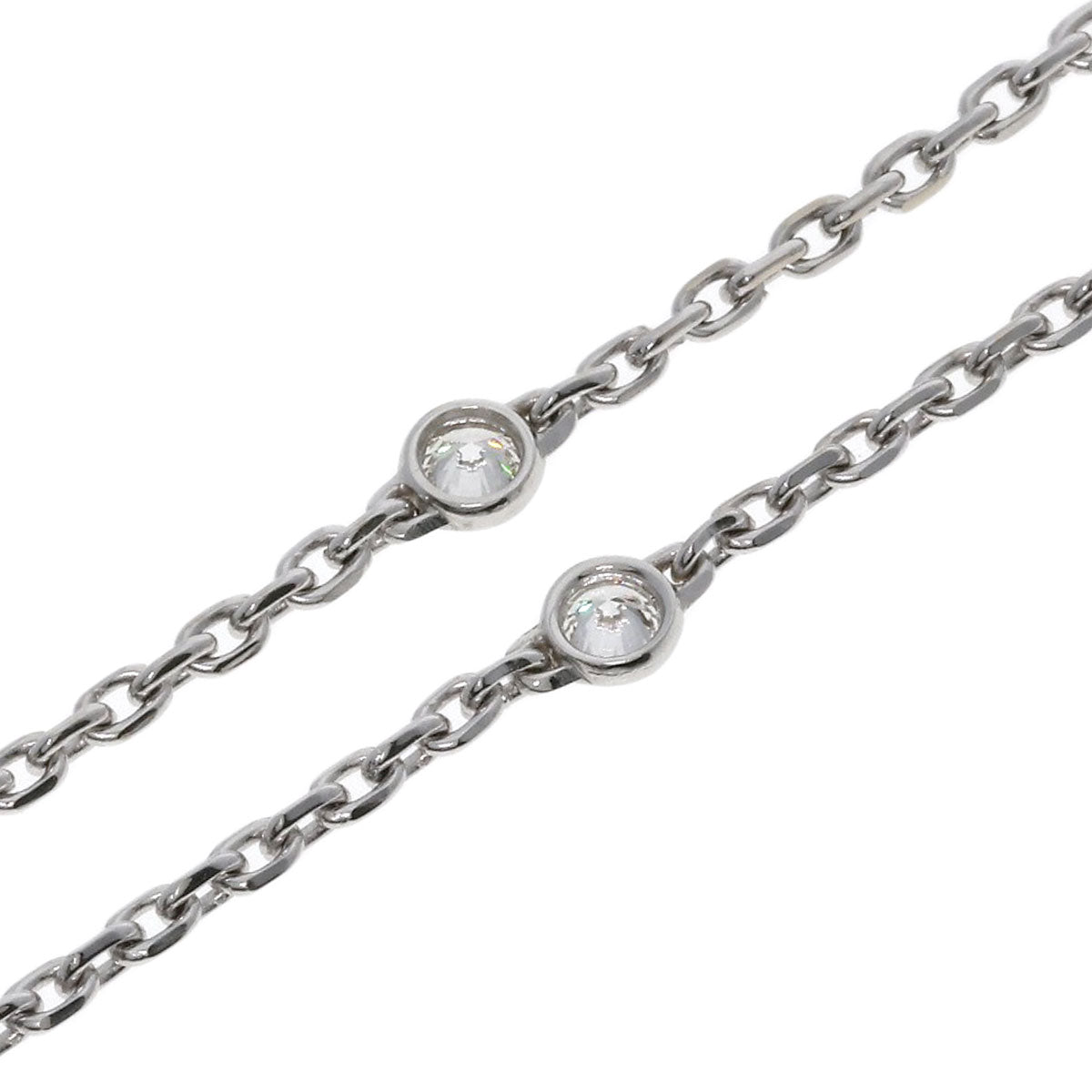 CARTIER Pearl Pearl Diamond Necklace K18 White Gold Ladies [Used]