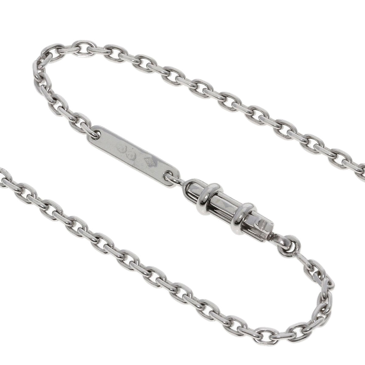 CARTIER Pearl Pearl Diamond Necklace K18 White Gold Ladies [Used]