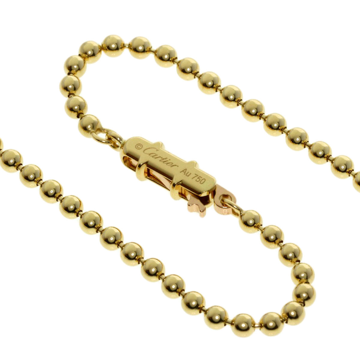 CARTIER PANTHERE Citrin Tsavorite Garnet Diamond Necklace K18 Yellow Gold Ladies [Used]