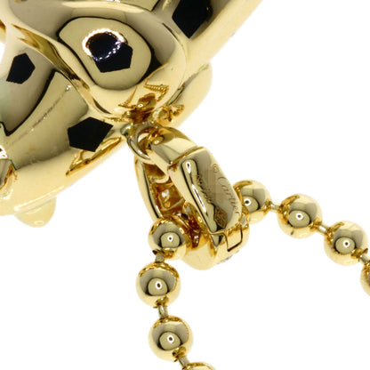 CARTIER PANTHERE Citrin Tsavorite Garnet Diamond Necklace K18 Yellow Gold Ladies [Used]