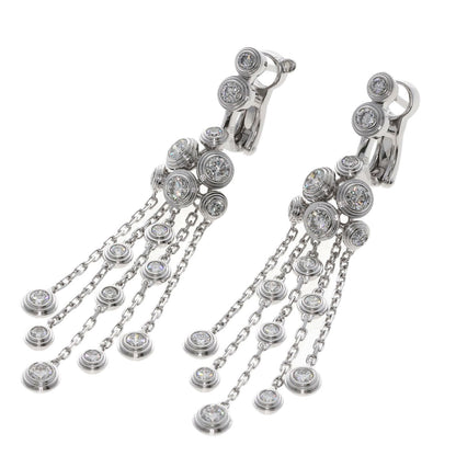 CARTIER Diaman Leger Diamond earring K18 White Gold Ladies [Used]