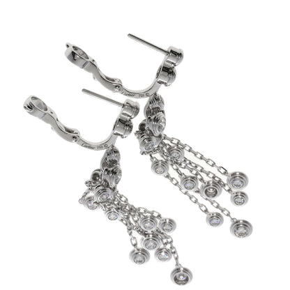CARTIER Diaman Leger Diamond earring K18 White Gold Ladies [Used]