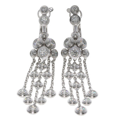 CARTIER Diaman Leger Diamond earring K18 White Gold Ladies [Used]
