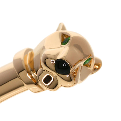 CARTIER PANTHERE Tsavorite Garnet Onyx #18 Bracelet K18 Pink Gold Ladies [Used]