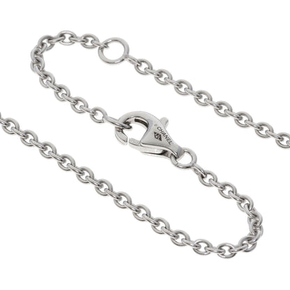 CHANEL Diamond Sous le Signe du Lion Necklace K18 White Gold Ladies [Used]
