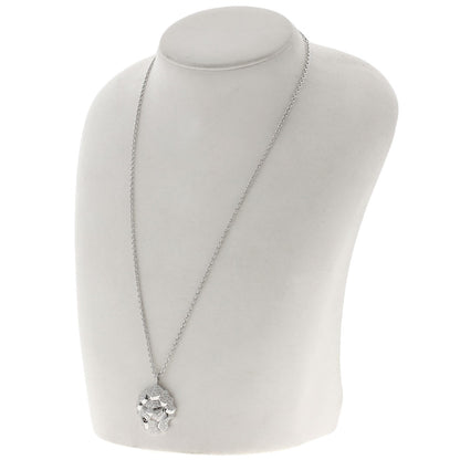 CHANEL Diamond Sous le Signe du Lion Necklace K18 White Gold Ladies [Used]