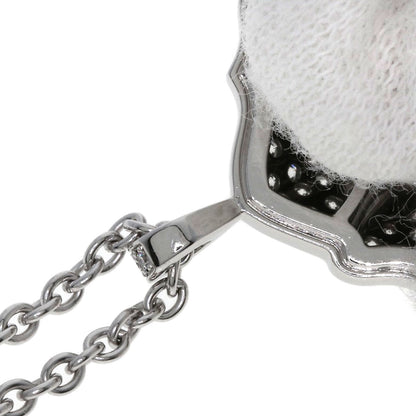 CHANEL Diamond Sous le Signe du Lion Necklace K18 White Gold Ladies [Used]