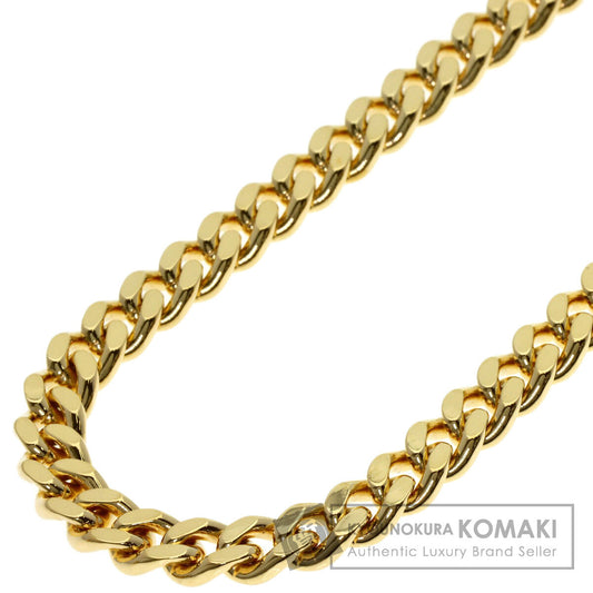 Curb chain Kihei 2 sides Necklace K18 Yellow Gold 99.7g　mens