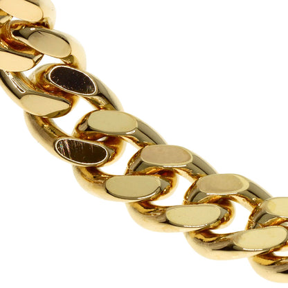 Curb chain Kihei 2 sides Necklace K18 Yellow Gold 99.7g　mens