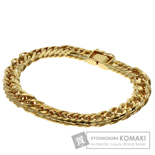 Curb Chain Kihei 16-sided Triple Bracelet K18 Yellow Gold 30g　mens
