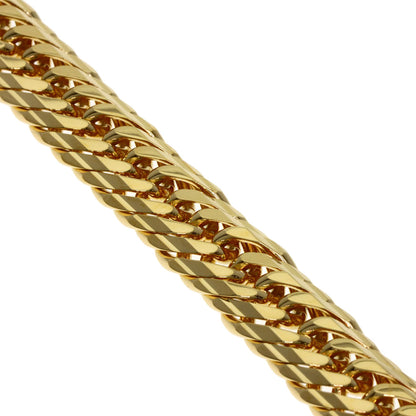 Curb Chain Kihei 16-sided Triple Bracelet K18 Yellow Gold 30g　mens