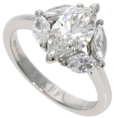 GRAFF marquise cut diamond Ring Platinum PT950 Ladies [Used]