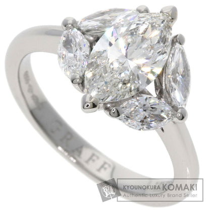 GRAFF marquise cut diamond Ring Platinum PT950 Ladies [Used]